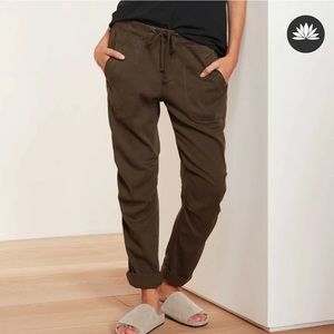 James Peres Soft Drape Pant, Size 1, Smokey Green Pigment (brown)